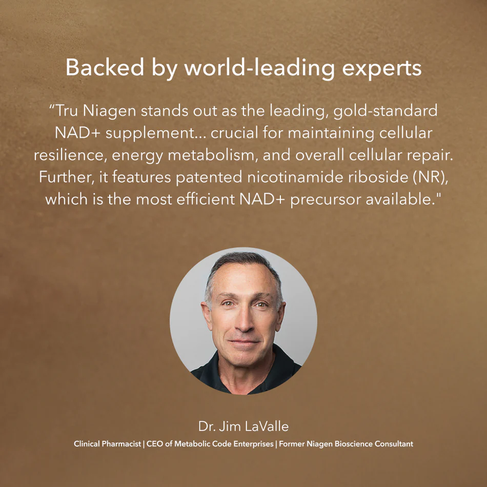 TRU NIAGEN Patented NAD+ Supplement for Anti Aging and Cell Regeneration